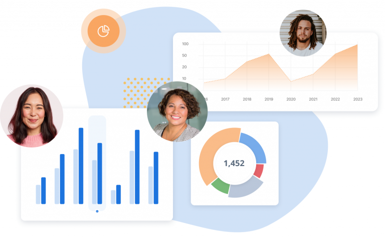 Persons, charts, and graphs